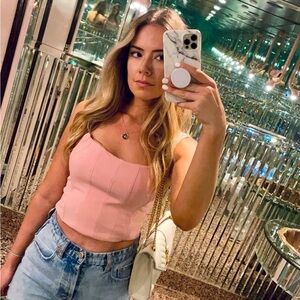 Nasty Gal Pink Bustier